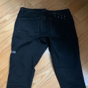 Ksubi Spray on Crop Skinny Jeans Black